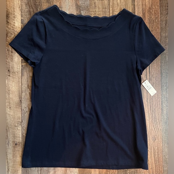 Talbots Tops - Talbots Navy Short Sleeve Tee